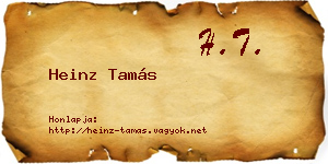 Heinz Tamás névjegykártya