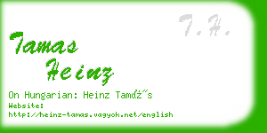 tamas heinz business card